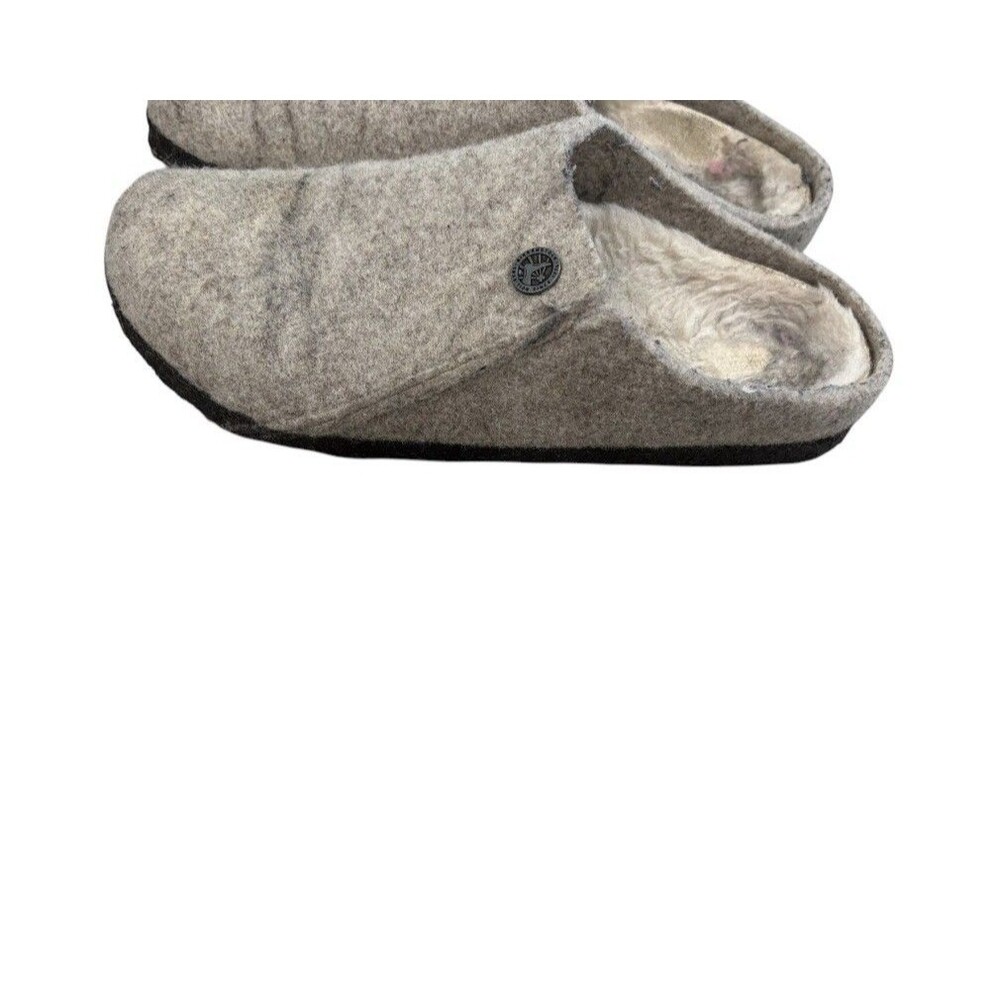 Birkenstock Zermatt Felt Shearling Indoor Slippers Womens 5 36 Clog Mule Slipper